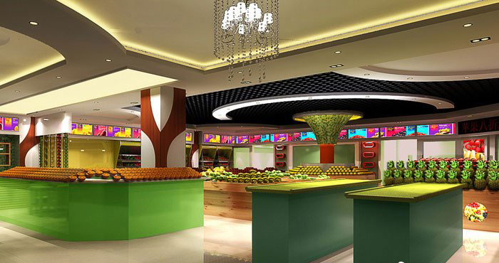 果味人生水果店裝修設計案例