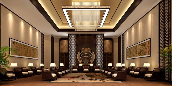 最新集團公司貴賓會議室裝修設(shè)計案例效果圖