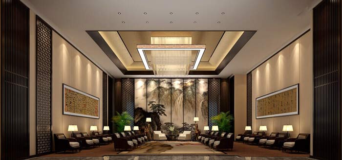 最新集團公司貴賓會議室座位裝修設(shè)計案例效果圖