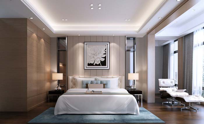 現(xiàn)代簡(jiǎn)約風(fēng)格別墅臥室裝修設(shè)計(jì)案例效果圖