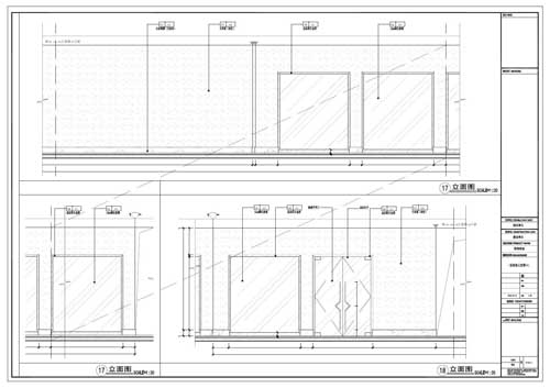 商場(chǎng)深化設(shè)計(jì)施工圖一層立面圖17-18