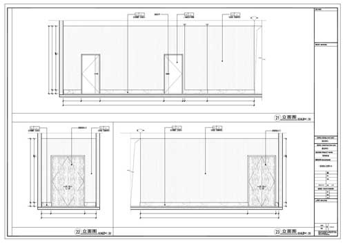 商場(chǎng)深化設(shè)計(jì)施工圖一層立面圖21-23