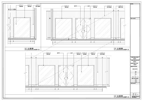 商場(chǎng)深化設(shè)計(jì)施工圖一層立面圖26-27