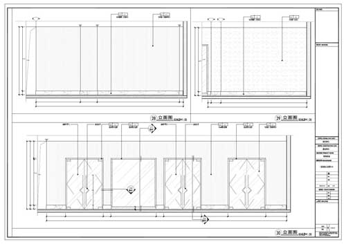 商場(chǎng)深化設(shè)計(jì)施工圖一層立面圖28-30