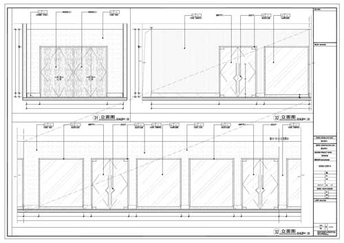 商場(chǎng)深化設(shè)計(jì)施工圖一層立面圖31-32