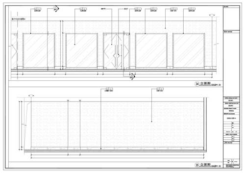 商場(chǎng)深化設(shè)計(jì)施工圖一層立面圖34-35