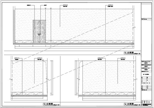 商場(chǎng)深化設(shè)計(jì)施工圖負(fù)一層立面圖73-74