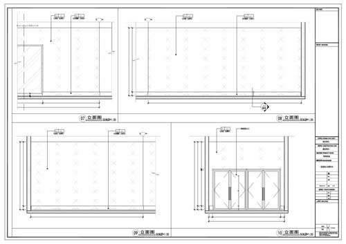 商場(chǎng)深化設(shè)計(jì)施工圖一層立面圖07-10