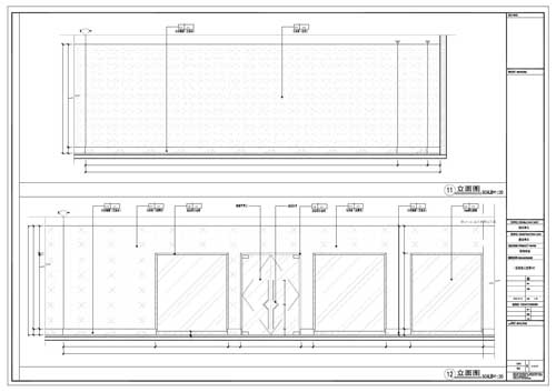 商場(chǎng)深化設(shè)計(jì)施工圖一層立面圖11-12