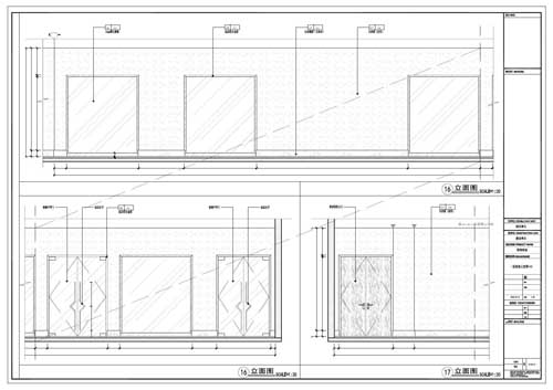 商場(chǎng)深化設(shè)計(jì)施工圖一層立面圖16-17