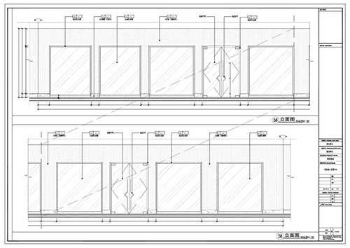 商場(chǎng)深化設(shè)計(jì)施工圖一層立面圖58