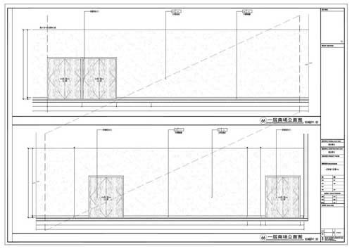 商場(chǎng)深化設(shè)計(jì)施工圖一層立面圖66