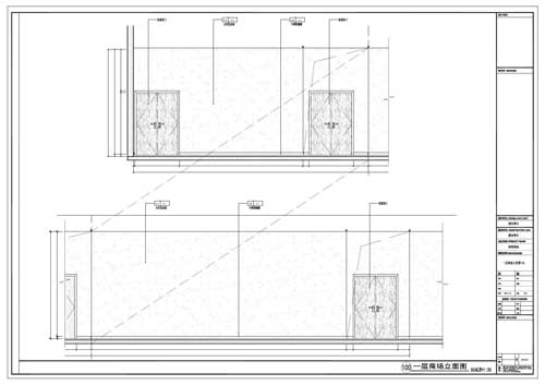 商場(chǎng)深化設(shè)計(jì)施工圖一層立面圖100