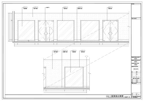 商場(chǎng)深化設(shè)計(jì)施工圖一層立面圖115
