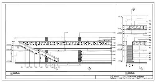 青少年活動中心施工圖深化設(shè)計C區(qū)1層公共區(qū)域8/9立面圖