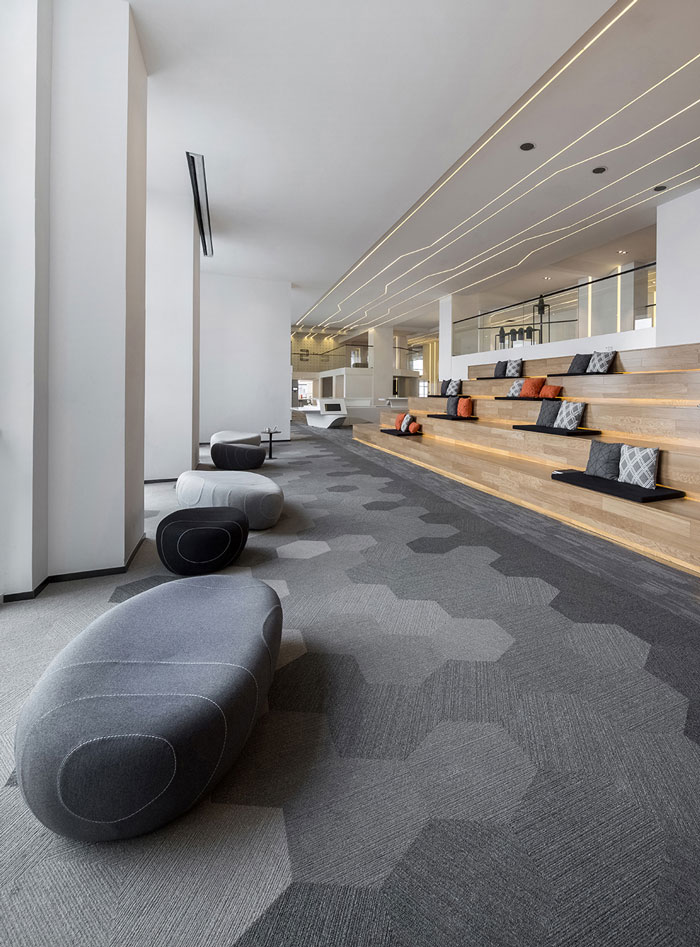 智慧辦公室接待、休息區(qū)裝修設(shè)計效果圖