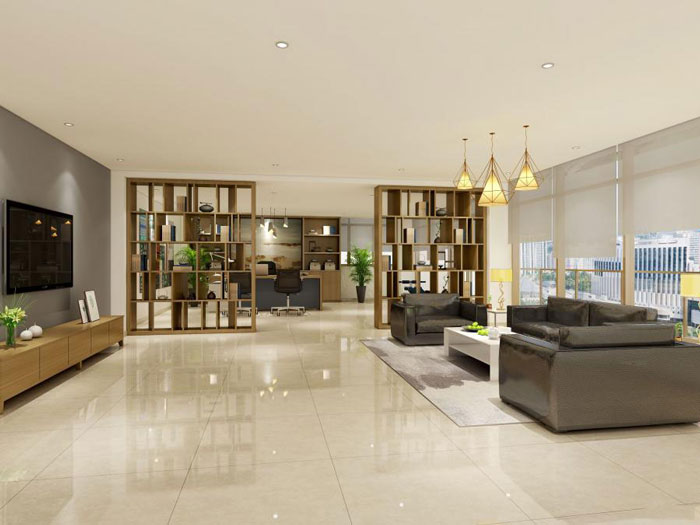 環(huán)保材料公司總經理辦公室裝修設計效果圖