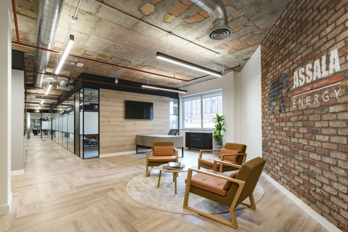 能源公司辦公室接待區(qū)裝修設(shè)計效果圖