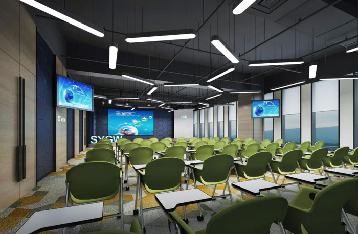 杭州蕭山辦公室培訓室裝修設(shè)計效果圖