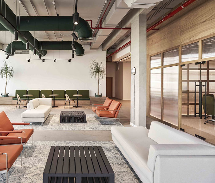 管道公司辦公室接待區(qū)裝修設計效果圖