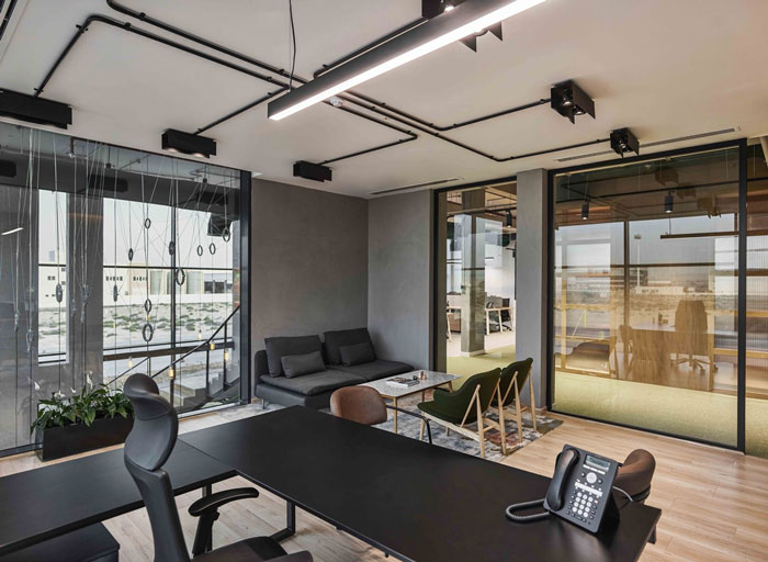 管道公司總經(jīng)理辦公室細節(jié)裝修設計效果圖