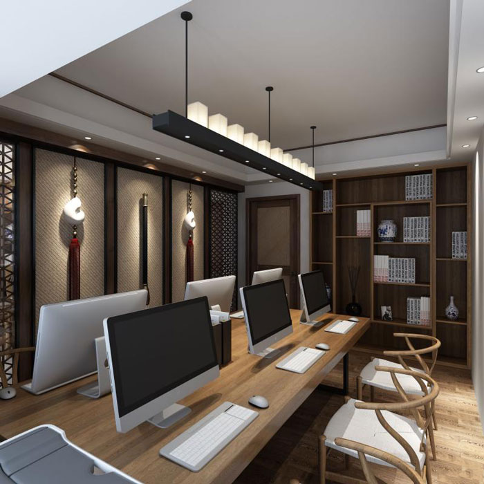 杭州蕭山辦公室辦公區(qū)裝修設計效果圖