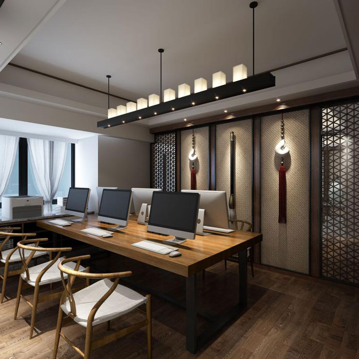 杭州蕭山辦公室辦公區(qū)裝修設計效果圖