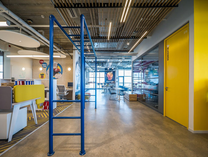 軟件公司辦公室辦公區(qū)裝修設計實景圖