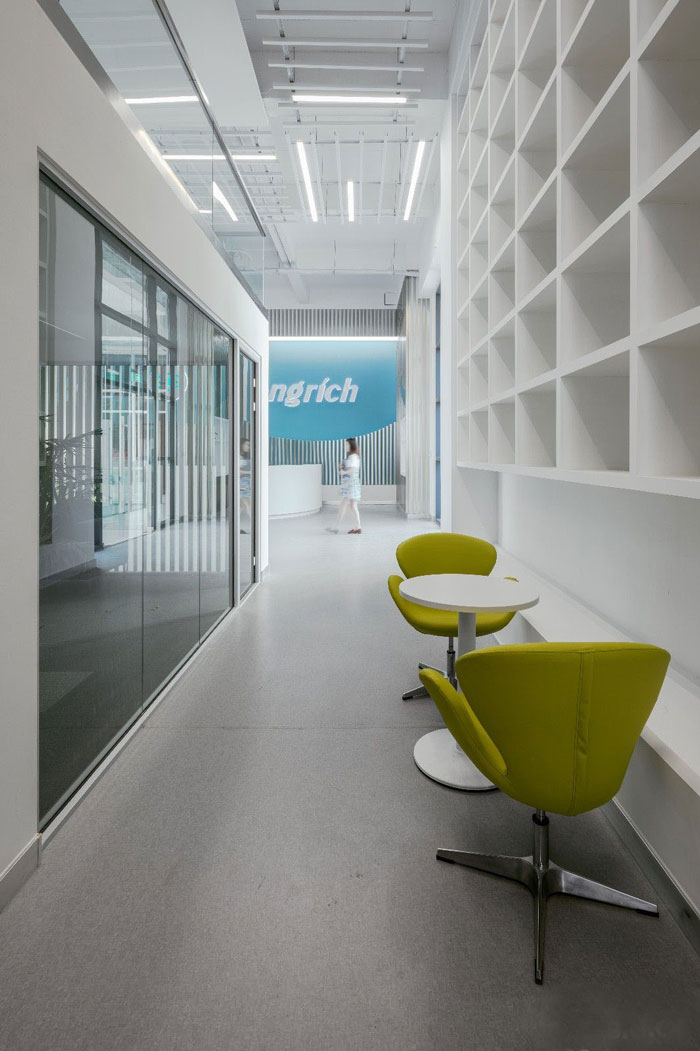 生物公司辦公室接待區(qū)裝修設(shè)計(jì)效果圖