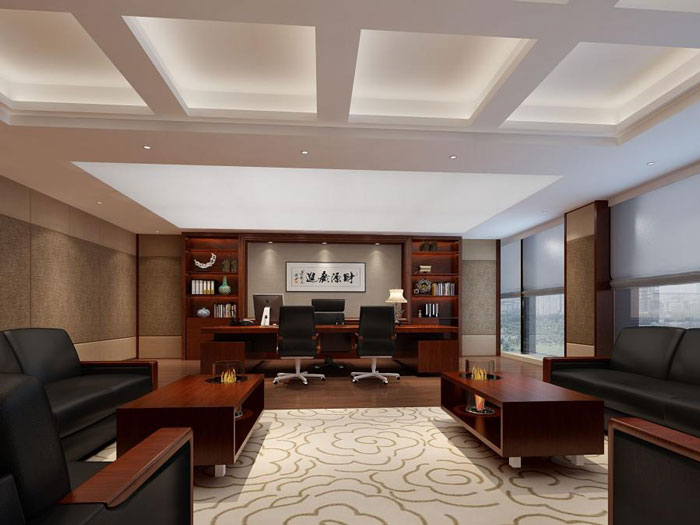 杭州倉前董事長(zhǎng)辦公室裝修設(shè)計(jì)效果圖