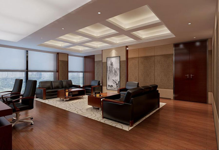 杭州倉前董事長(zhǎng)辦公室裝修設(shè)計(jì)效果圖