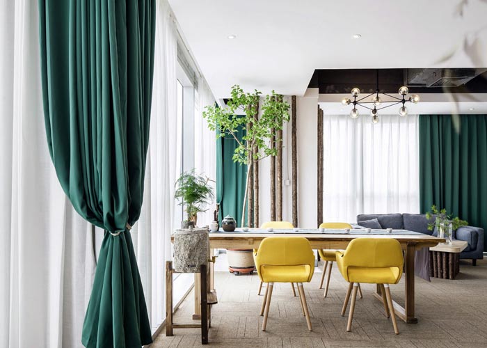 環(huán)?？偨?jīng)理辦公室左側(cè)裝修設(shè)計效果圖