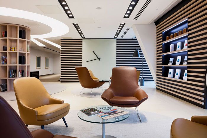 金融信息公司辦公室接待區(qū)裝修設計效果圖