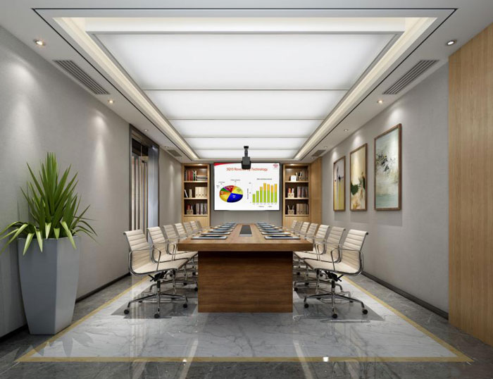 辦公室會議室簡單裝修設(shè)計效果圖