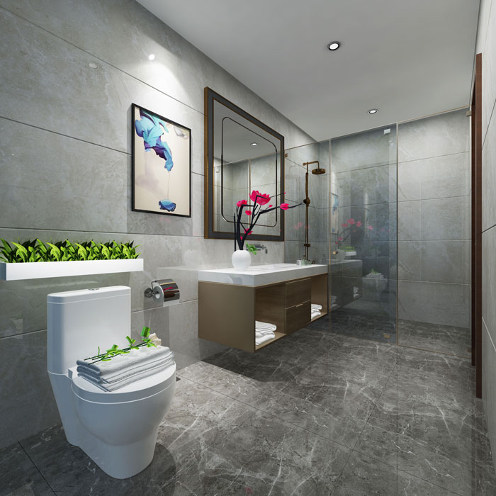 中式辦公會所衛(wèi)生間裝修設(shè)計效果圖