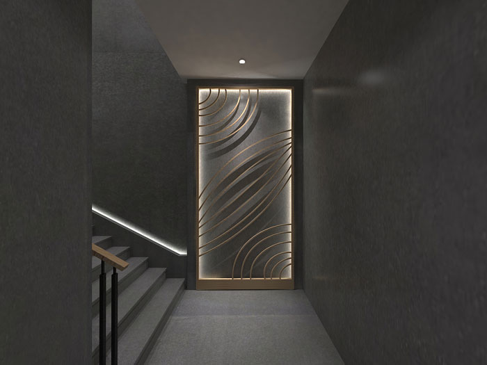 禪意辦公會所進(jìn)門區(qū)裝修設(shè)計(jì)效果圖