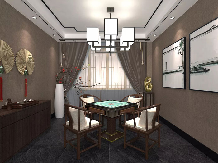 禪意辦公會所休閑區(qū)裝修設(shè)計(jì)效果圖
