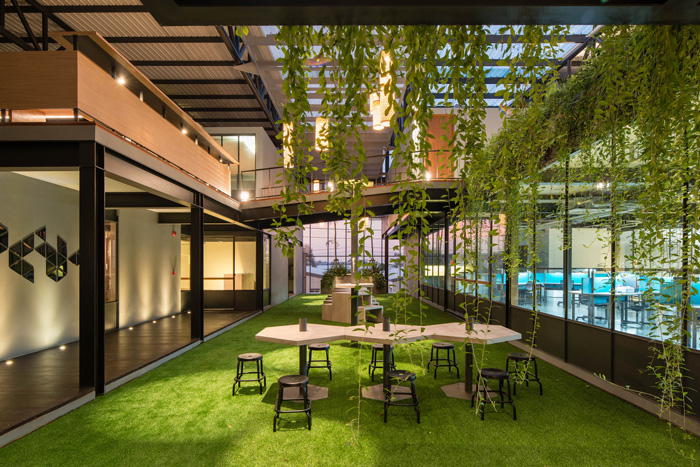 廠房寫字樓接待區(qū)裝修設(shè)計方案效果圖