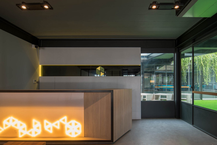 廠房寫字樓前臺裝修設(shè)計方案效果圖