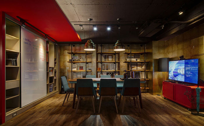 復(fù)古辦公室會(huì)議室設(shè)計(jì)效果圖