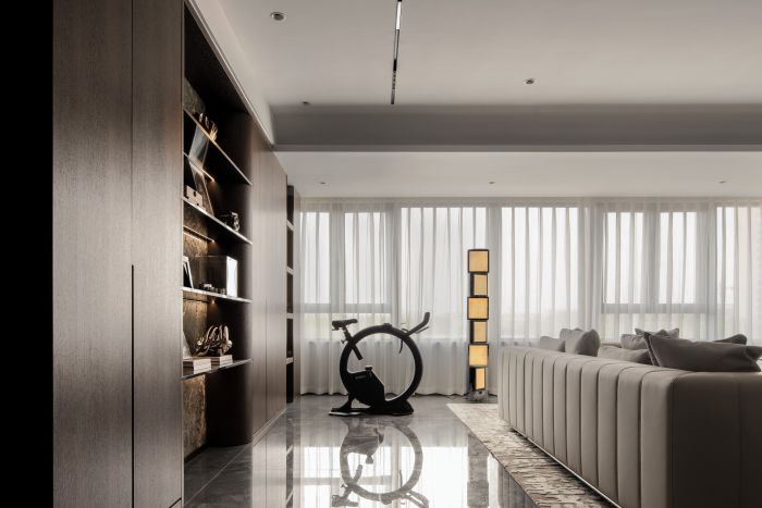 輕奢洋房住宅空間室內(nèi)軟裝設計